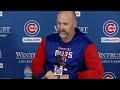 "This fan base has supported us all year through good and bad" | David Ross Thanks Cubs Fans