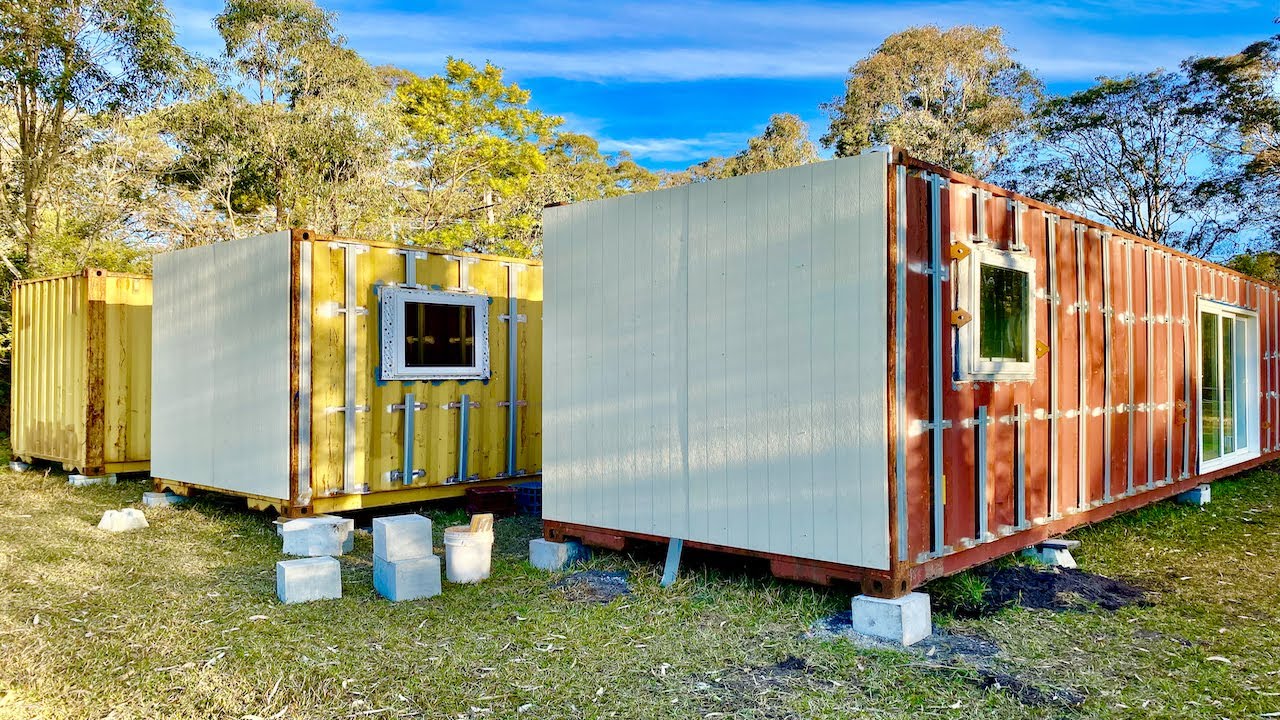 New Container Home Build Back2eden container homes YouTube