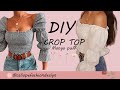 DIY  CROP TOP fruncido con manga puff (PATRONES GRATIS EN PDF)