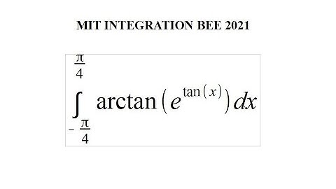 UC Berkeley Integration Bee 2021 Final Round - Task 6