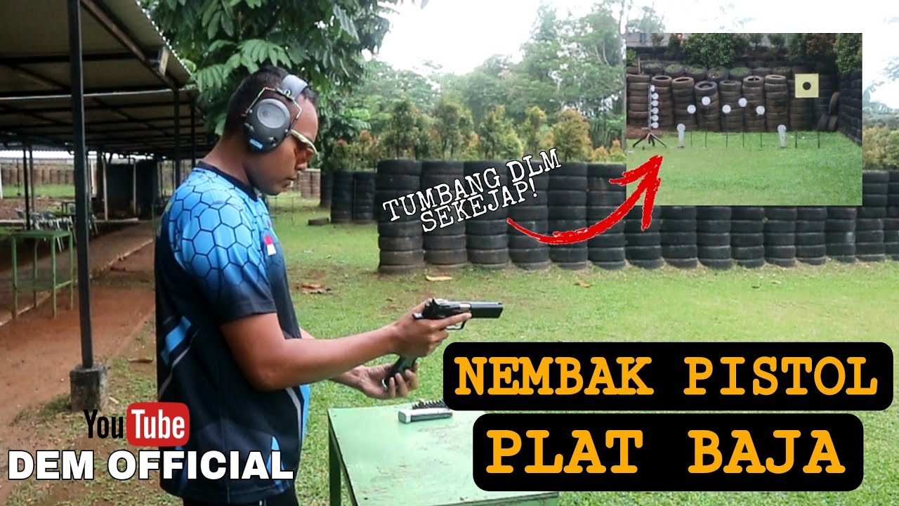 LATIHAN MENEMBAK PLAT BAJA JARAK 20 METER