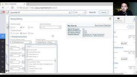 How to find a great filtered high equity vacant list using propstream software.