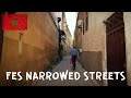 🇲🇦 Fes Narrowed Streets at 9am - A Morning Walk | Morocco Walking Tour 4K