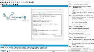 Packet Tracer Lab - Configuring Static NAT