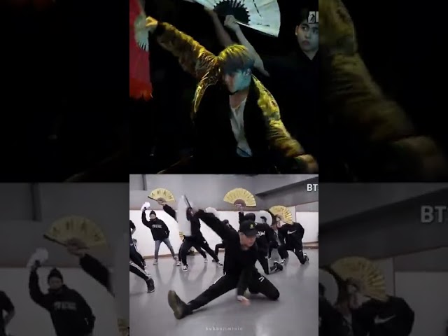 Phenomenal in both the fan dance rehearsal and the actual performance 🔥🔥 #bts #jimin #mma2018 class=