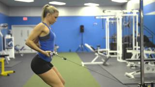 Standing Bent Over Reverse Grip Cable Row - Female