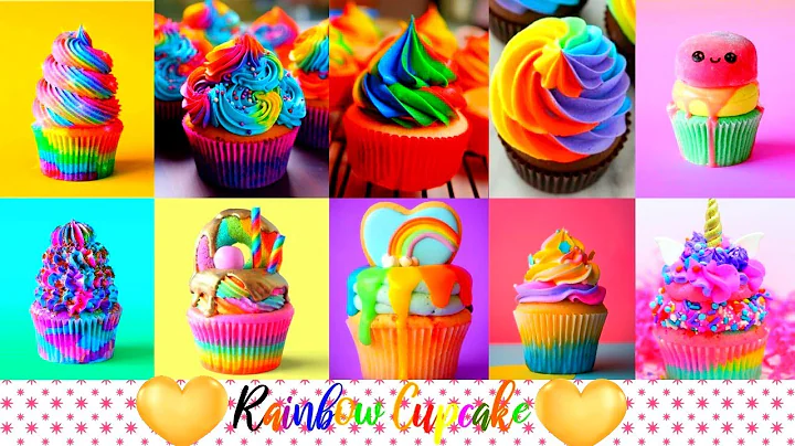easy lovely rainbow cupcakes decorating ideas 🌈