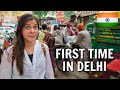 First impressions of india  comparing old and new delhi  india travel vlog