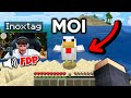 Jai secrtement suivi ce youtubeur connu pendant sa vido minecraft  inoxtag multicort