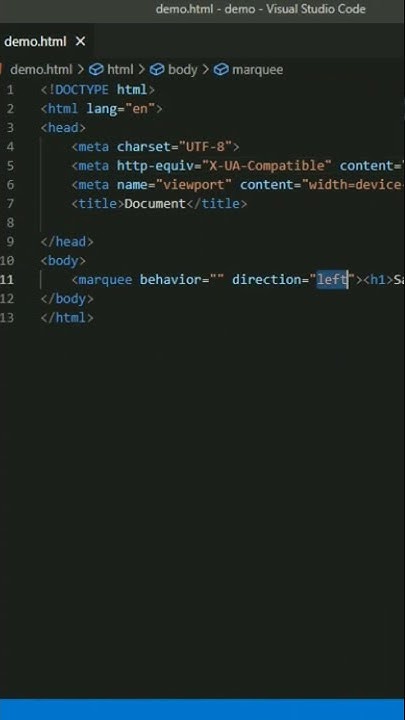 How to move text in HTML | Marquee Tag | HTML and CSS useful Tricks ...