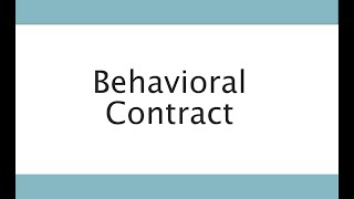 Know Your Behavior: Behavioral Contract