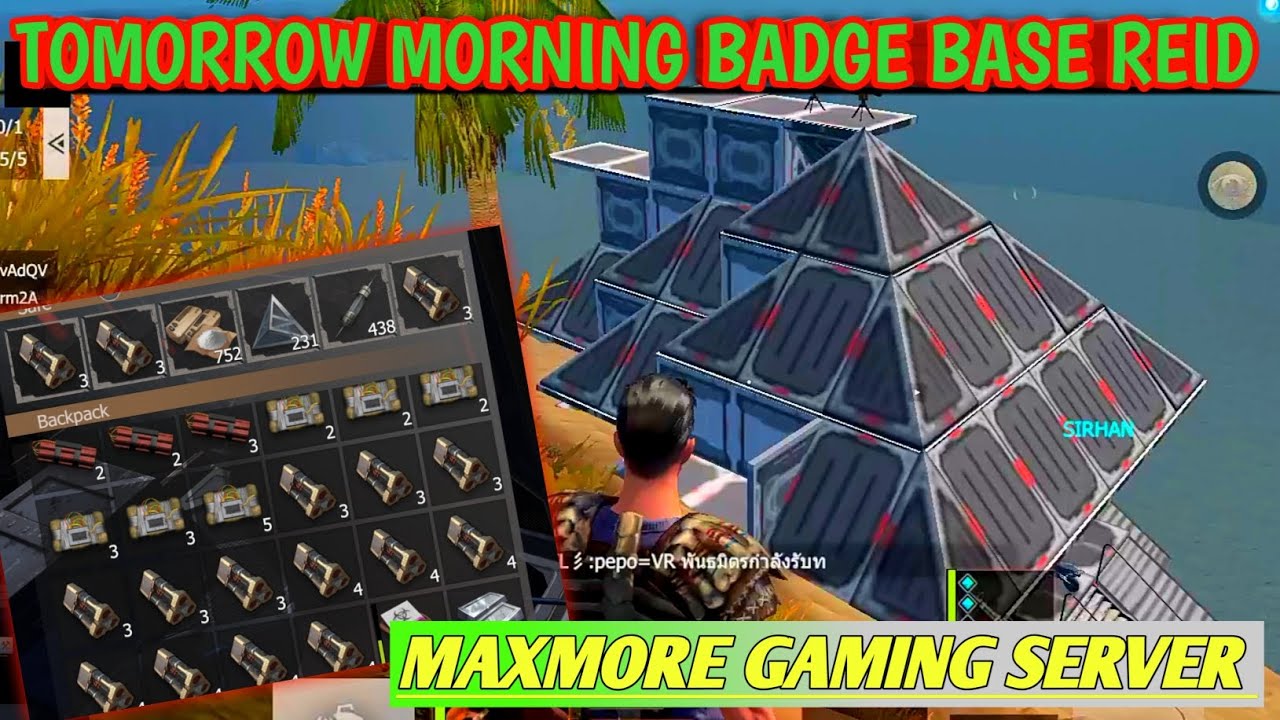 ‌Maxmore gaming 🥰server Badge Preparation last island of survival || last day rules survival 