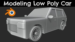 Modeling a low poly car | Blender 3.5 Tutorial