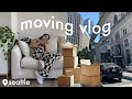 MOVING VLOG // moving into my dream seattle apartment!