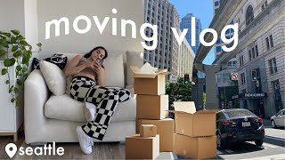 MOVING VLOG // moving into my dream seattle apartment!