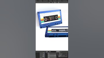 Cassette Tape Model Blender Timelapse