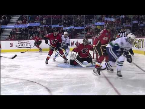 Canucks at Flames - Marco Rosa 2-2 Goal - Preseaso...