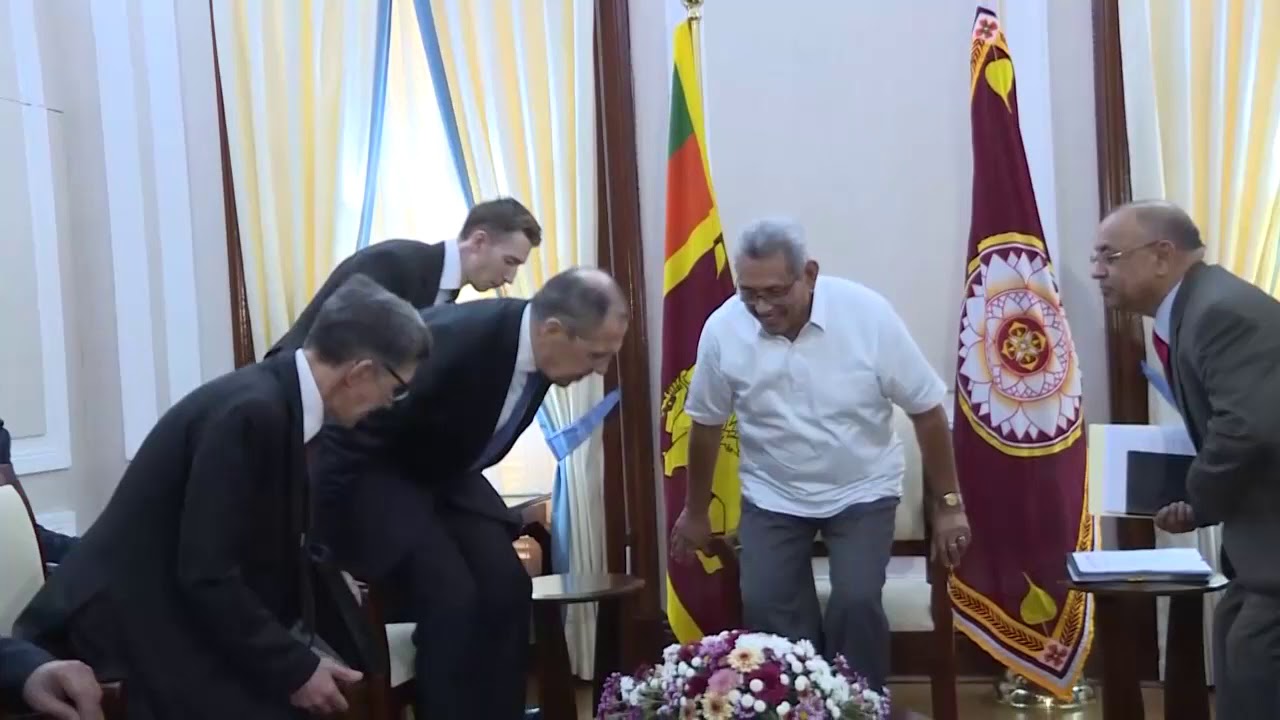 С.Лавров и Н.Г.Раджапакса, Коломбо, 14 января 2020 года