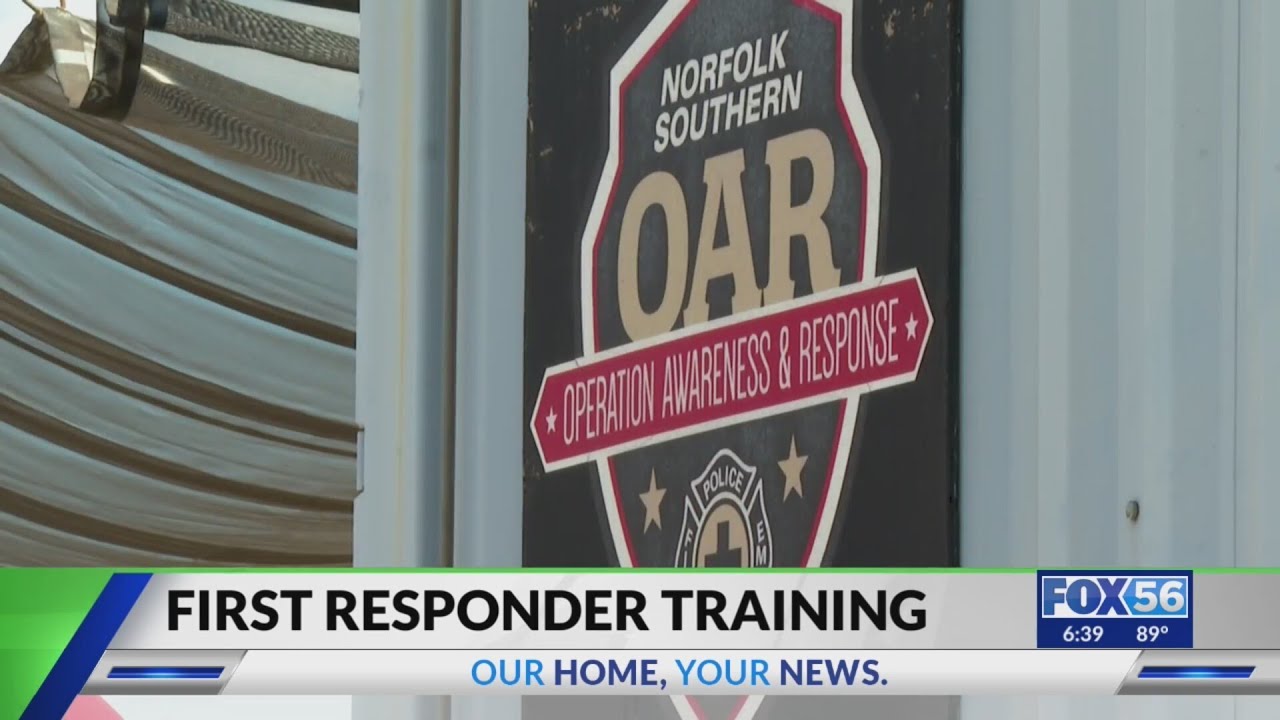 Norfolk Southern’s 'Safety Train' delivers railroad emergency training to Lexington first responders