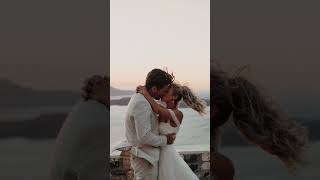 Stunning wedding moments in Santorini  from a gorgeous creative session 🤍 El Viento wedding venue