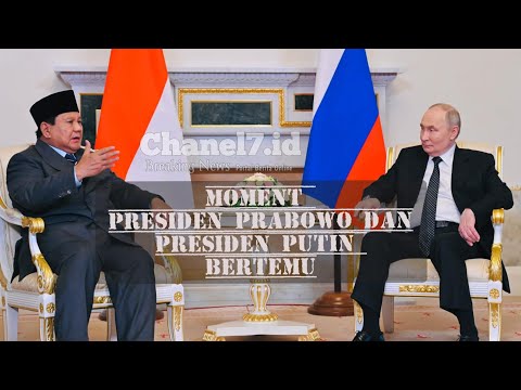 Presiden Prabowo dan Presiden Putin di istana Kremlin, Moscow 