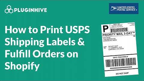 How to Print USPS Shipping Labels and fulfilling orders on Shopify