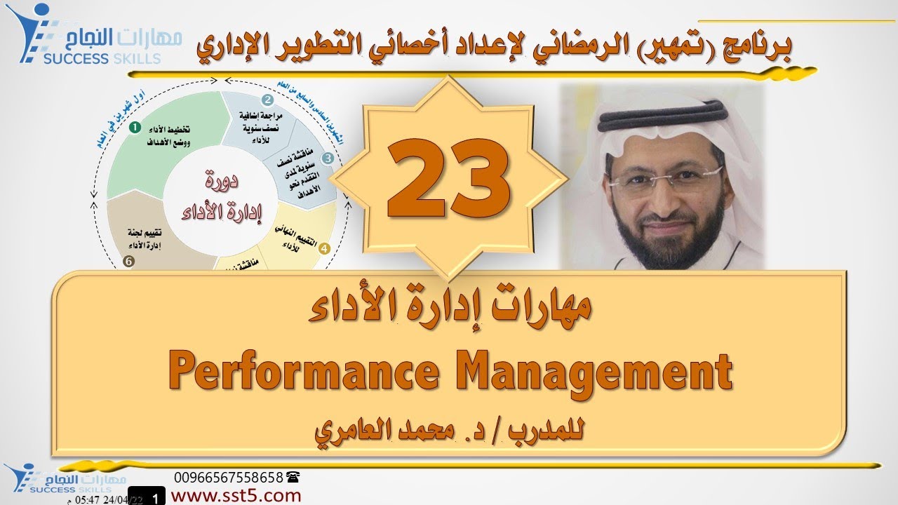 إدارة الأداء Performance Management مع د. محمد العامري