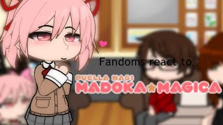 Fandoms react to Madoka Kaname ~~ 1/6 (Orphan, ASOUE, TWD, GFN, MCU) 💖