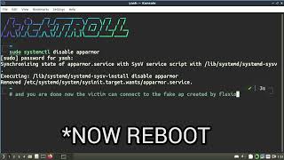 Can't connect to fake AP fluxion fix on Lubuntu 20.XX LTS
