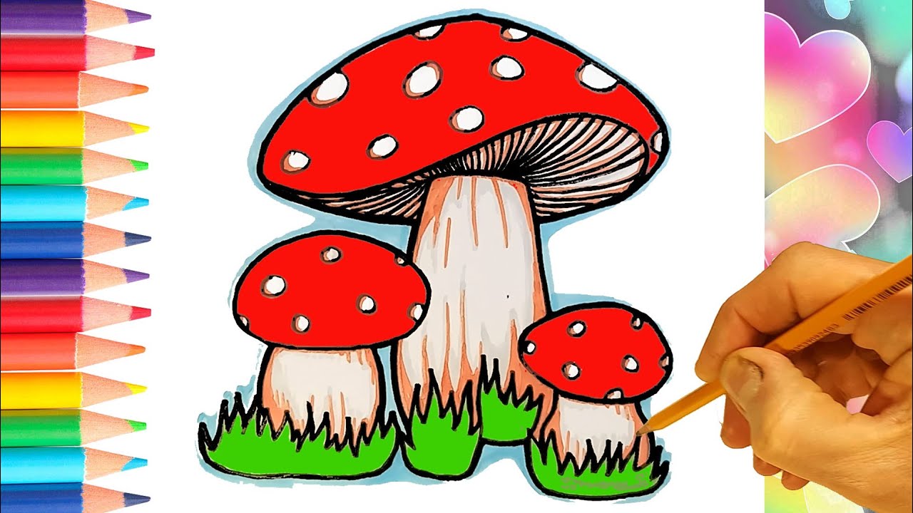 Как нарисовать мухомор для детей 4 5 лет