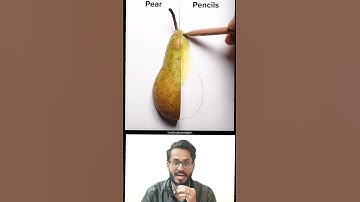 Pear illusion Art #shorts