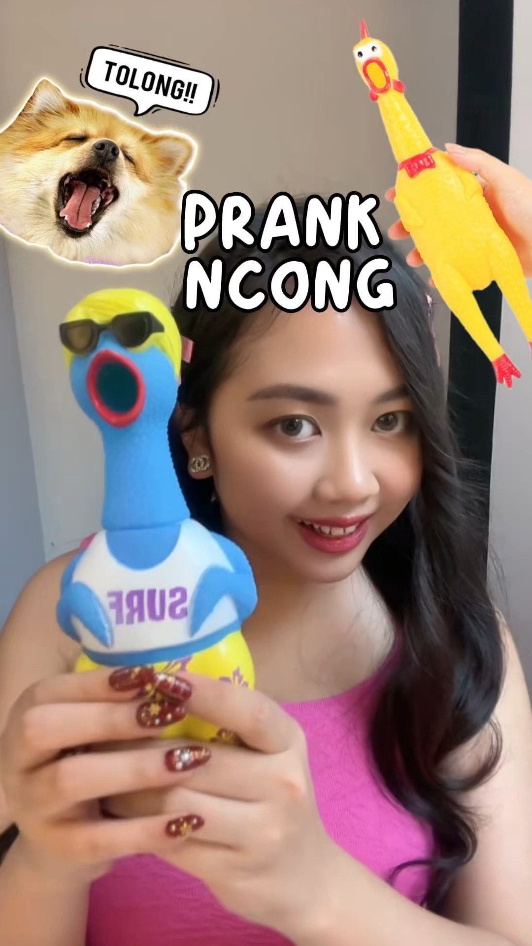 PRANK AYAM TERIAK WKWK ? | Klara Tania #shorts