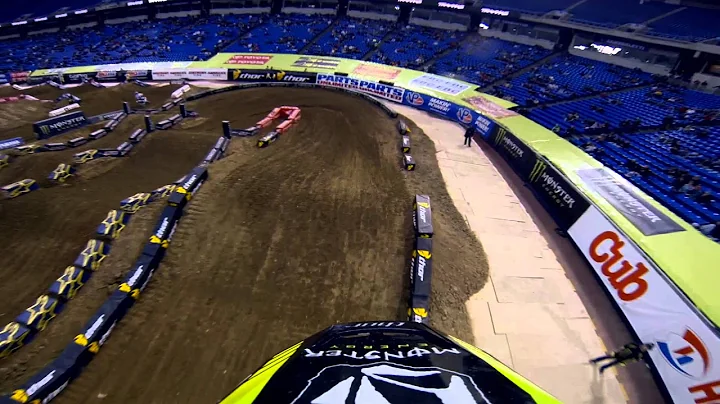 GoPro HD: Ryan Villopoto Practice 2013 Monster Energy Supercross from Minneapolis