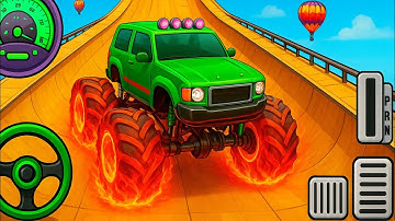 Monster Truck Stunt Racing 2025 - Mega Ramp Car Stunt Master Simulator - Android Gameplay