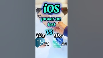 Is iOS 26.0.1 really faster? iOS 18.7.1 vs iOS 26.0.1 power on test. #ios26 #iphone #apple