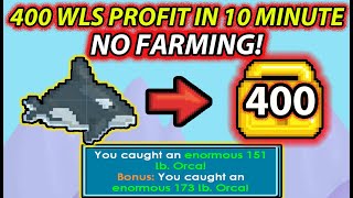 Easy 400 Wls Profit In Less Than 10 Minute No Farming Profit With Orca Growtopia