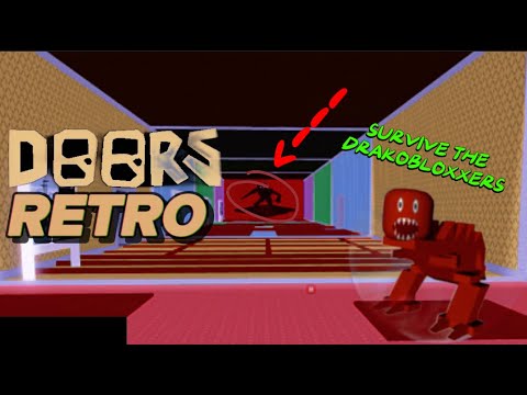 Видео: Полное прохождение RETRO (DOORS) SURVIVE THE DRAKOBLOXXERS!