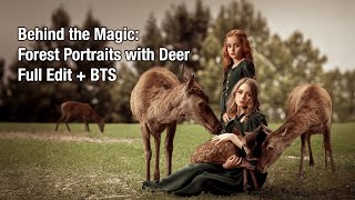 Behind the Magic: Forest Portraits with Deer 🦌✨ | Full Edit + BTS screenshot 1