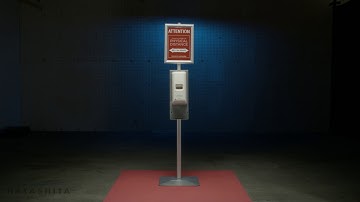 Touchless Automatic UV Light Hand Sanitizer Dispenser + Aluminum Stand