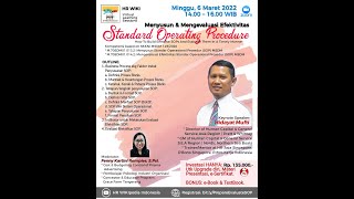 Menyusun & Mengevaluasi Efektivitas Standard Operating Procedure (SOP) | #HRWIKI #HR #SDM #SOP Menyusun & Mengevaluasi Efektivitas Standard Operating Procedure (SOP) | #HRWIKI #HR #SDM #SOP