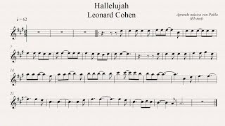 HALLELUJAH: Eb Inst (saxo alto, saxo barítono...) (partitura con playback) chords