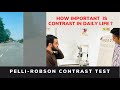 Pellirobson contrast sensitivity test ii functional vision test