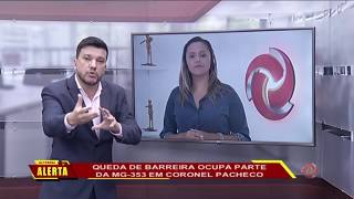 Coronel Pacheco: Queda de barreira ocupa parte da MG 353