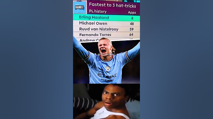 Fastest to 3 Hat- tricks in Premier League #haaland
