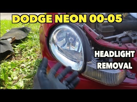 Dodge Neon Headlight Removal.