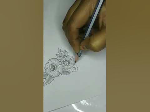 beautiful flower mehandi drawing for pencil art #shorts #pencilart #