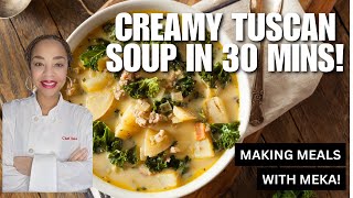 Creamy Tuscan Soup in 30 Minutes!