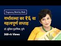 गर्भावस्था का १६ वा सप्ताह | 16th week - Pregnancy week by week | Dr. Supriya Puranik, Pune