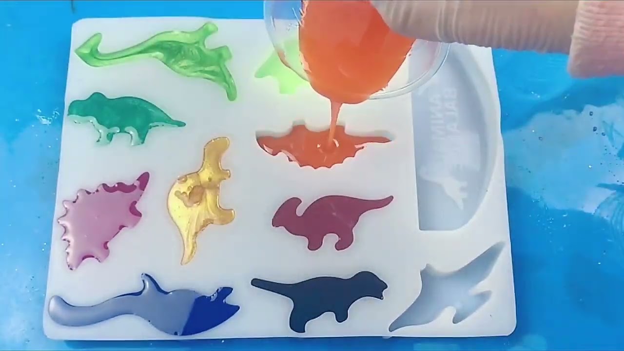 Giftboxxes® | Dinosaur Stacking Toy Silicone Resin Molds