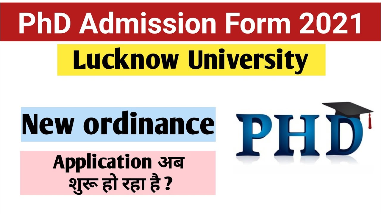lucknow university phd admission fees